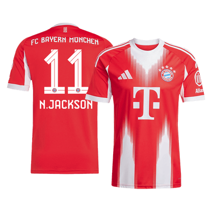 N.JACKSON #11 Bayern Munich Home Jersey 2025/26 - [Super Replica]