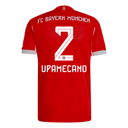 UPAMECANO #2 Bayern Munich Home Match Jersey Player Version 2025/26