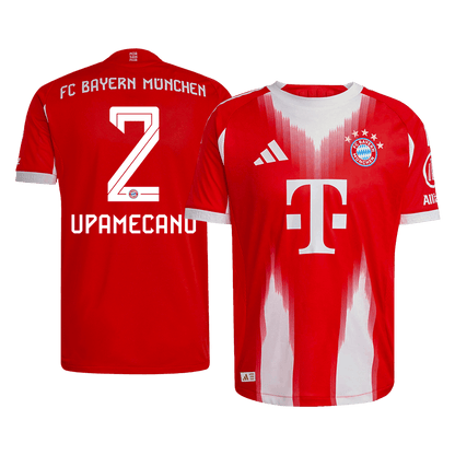 UPAMECANO #2 Bayern Munich Home Match Jersey Player Version 2025/26