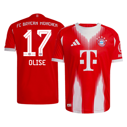 OLISE #17 Bayern Munich Home Match Jersey Player Version 2025/26