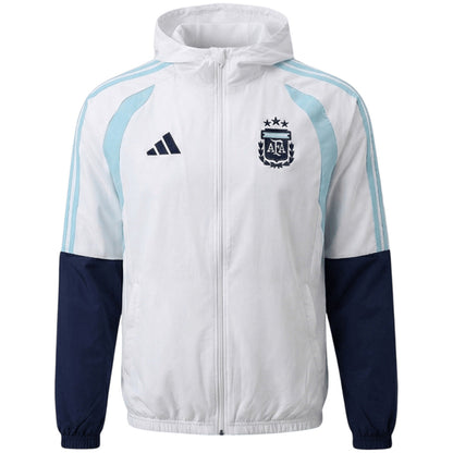 Argentina Windbreaker Hoodie Kit(Top+Pants) White 2026