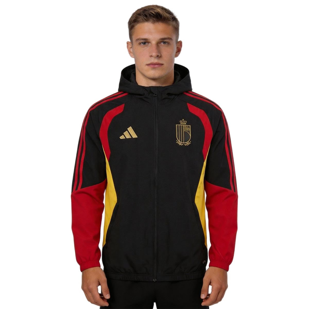 Belgium Windbreaker Hoodie Jacket Black 2026