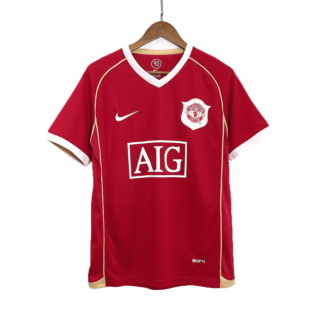 Rooney #8 Retro Manchester United Home Jersey 2006/07