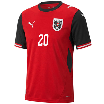 LAIMER #20 Austria Home Jersey World Cup 2026