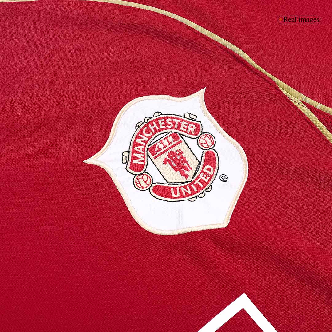 Solskjaer #20 Retro Manchester United Home Jersey 2006/07