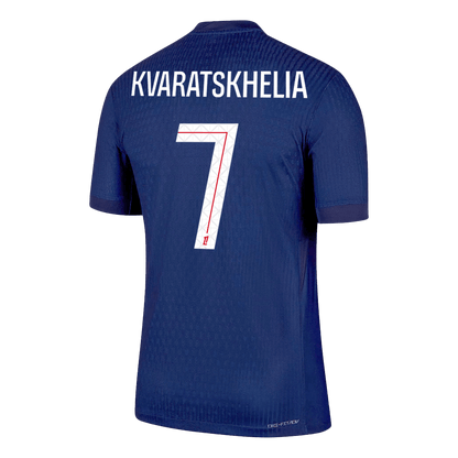 KVARATSKHELIA #7 PSG Home Match Jersey Player Version 2025/26