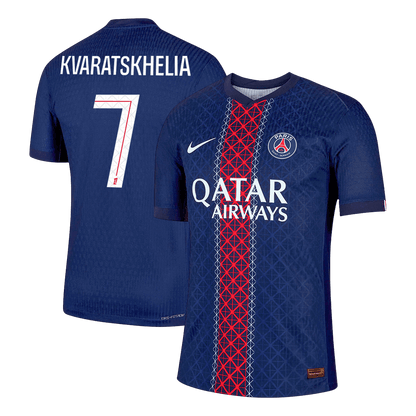 KVARATSKHELIA #7 PSG Home Match Jersey Player Version 2025/26