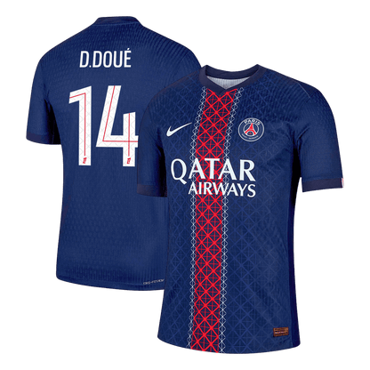 D.DOUÉ #14 PSG Home Match Jersey Player Version 2025/26