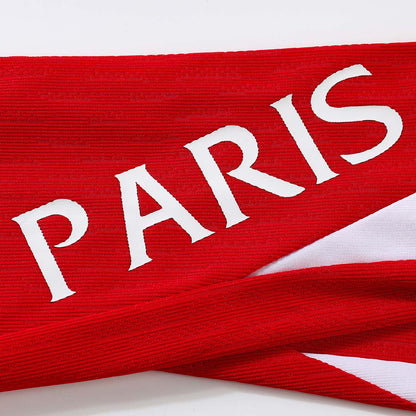 Kids PSG Zipper Sweatshirt Kit(Top+Pants) Red 2025/26