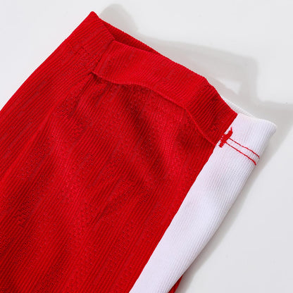 Kids PSG Zipper Sweatshirt Kit(Top+Pants) Red 2025/26