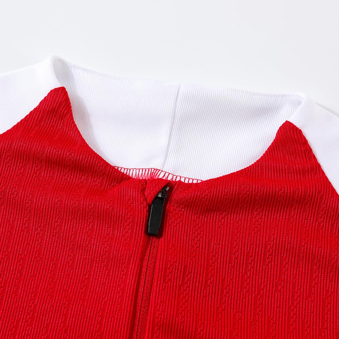 Kids PSG Zipper Sweatshirt Kit(Top+Pants) Red 2025/26