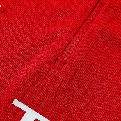 Kids PSG Zipper Sweatshirt Kit(Top+Pants) Red 2025/26