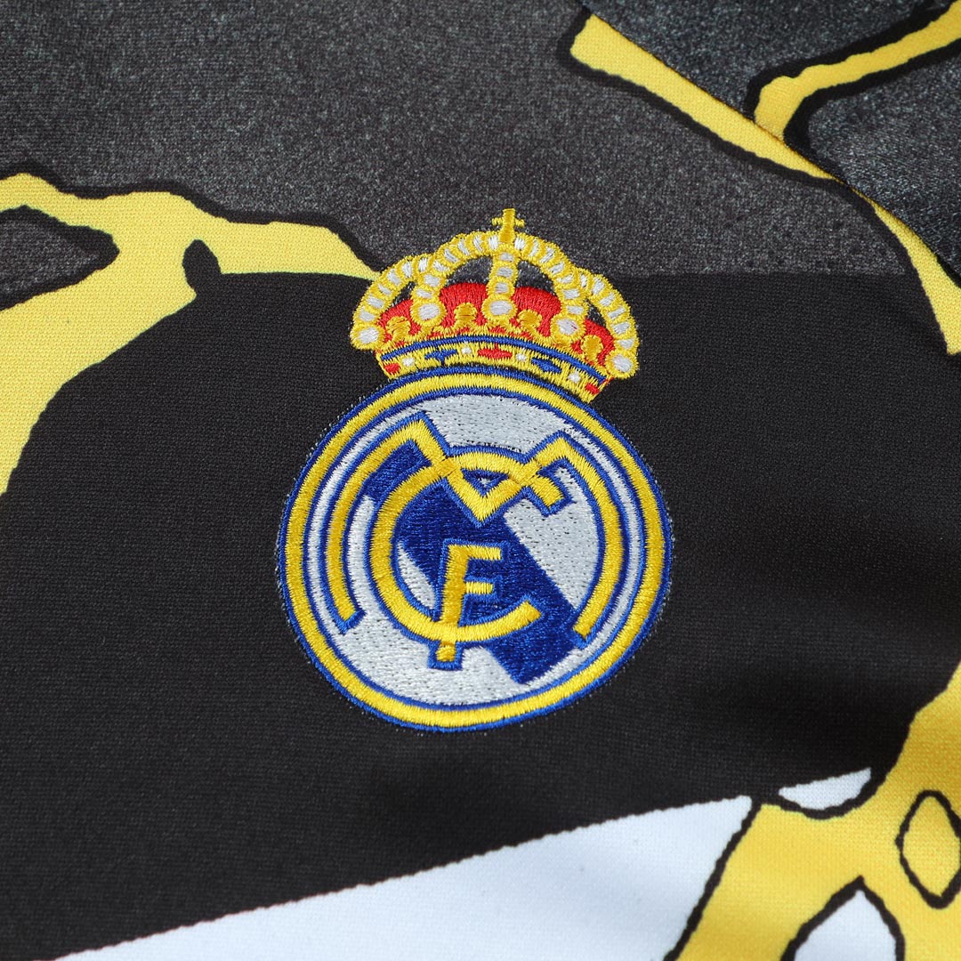 Kids Real Madrid x Marvel Zipper Sweatshirt Kit(Top+Pants) Black 2025/26