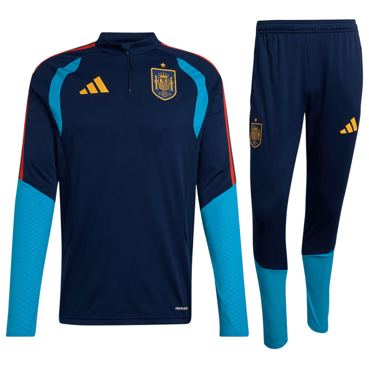 Kids Spain Zipper Sweatshirt Kit(Top+Pants) Navy 2026