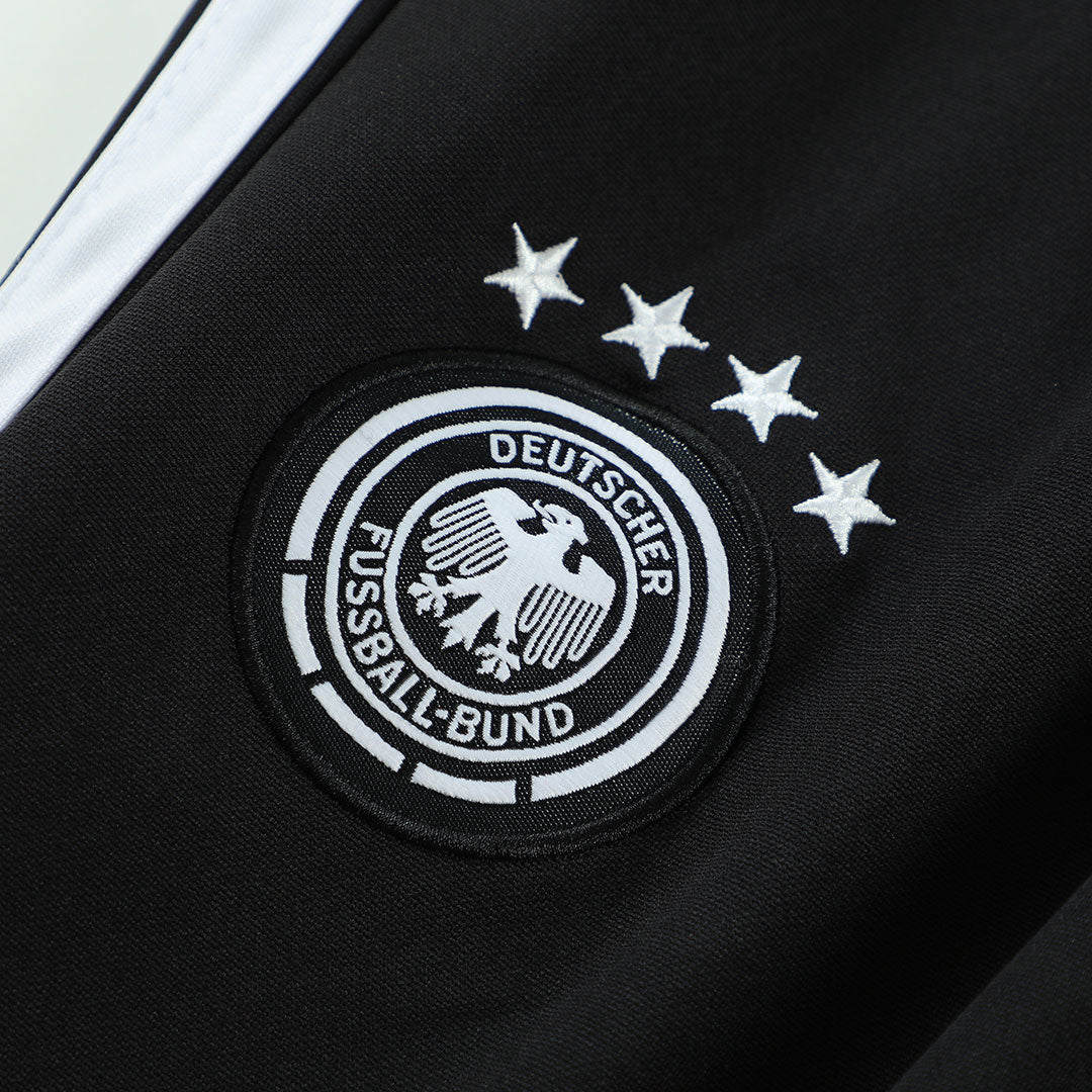 Germany Zipper Sweatshirt Kit(Top+Pants) Black 2026