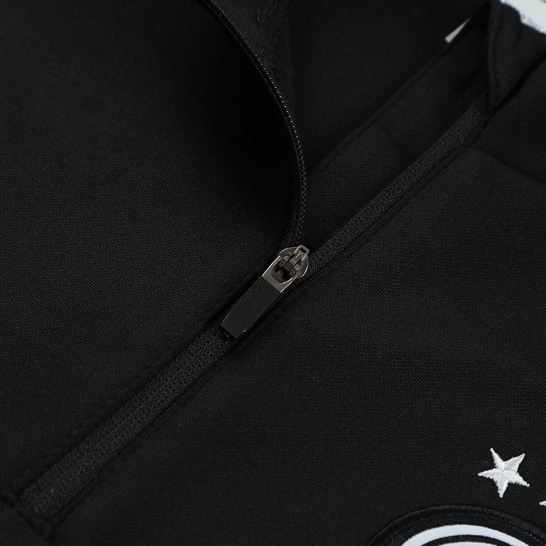 Germany Zipper Sweatshirt Kit(Top+Pants) Black 2026