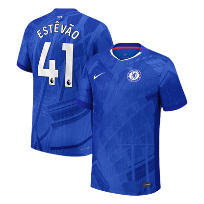 ESTÊVÃO #41 Chelsea Home Match Jersey Player Version 2025/26