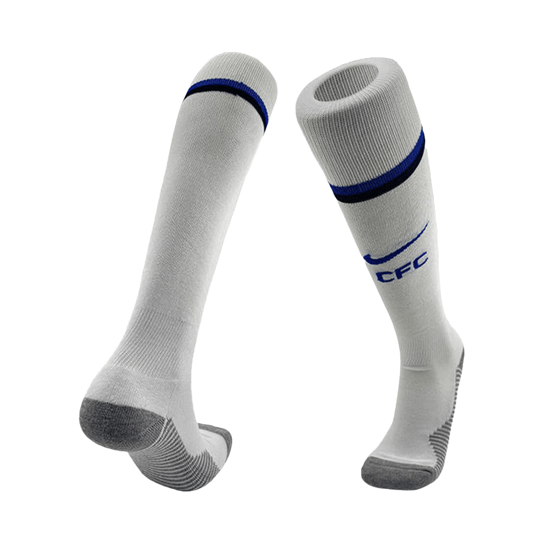 Kids Chelsea Home Soccer Socks - White 2025/26