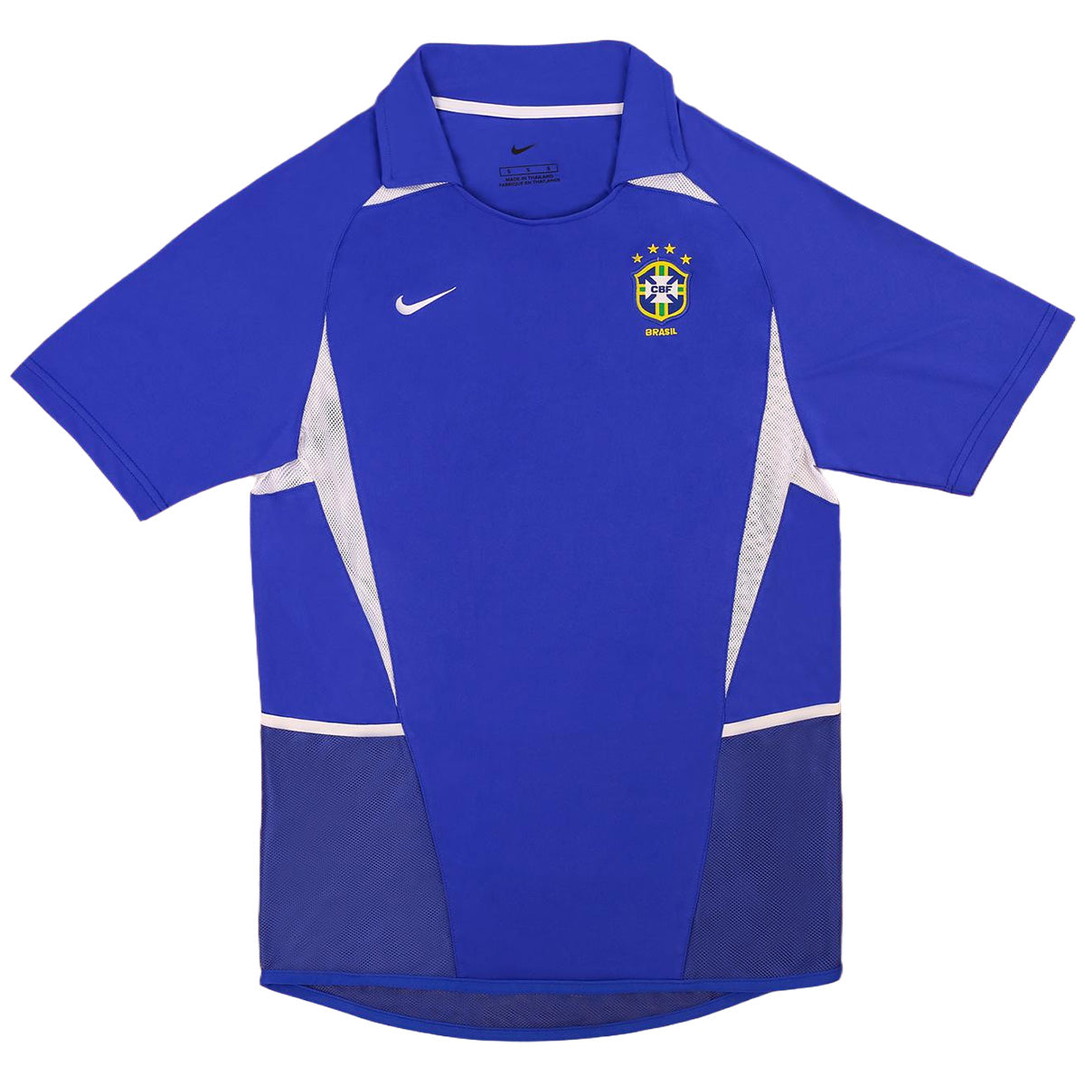 R.Carlos #6 Retro Brazil Away Jersey World Cup 2002