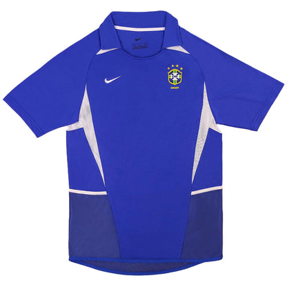 R.Carlos #6 Retro Brazil Away Jersey World Cup 2002