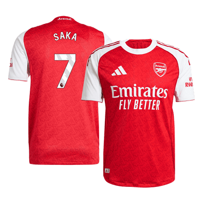 SAKA #7 Arsenal Home Match Jersey Player Version 2025/26