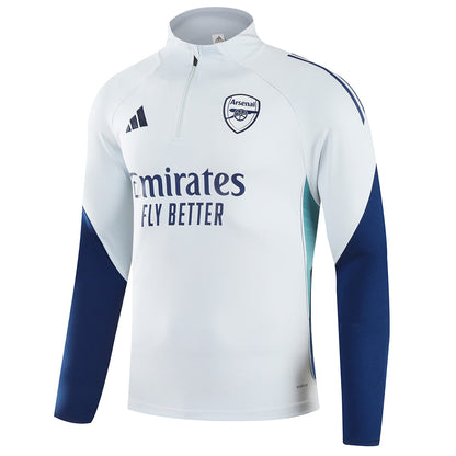 Kids Arsenal 1/4 Zipper Sweat Kit(Top+Pants) Gray 2025/26