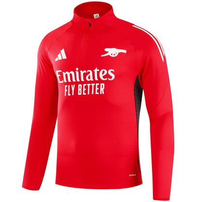 Arsenal 1/4 Zipper Sweat Kit(Top+Pants) Red 2025/26