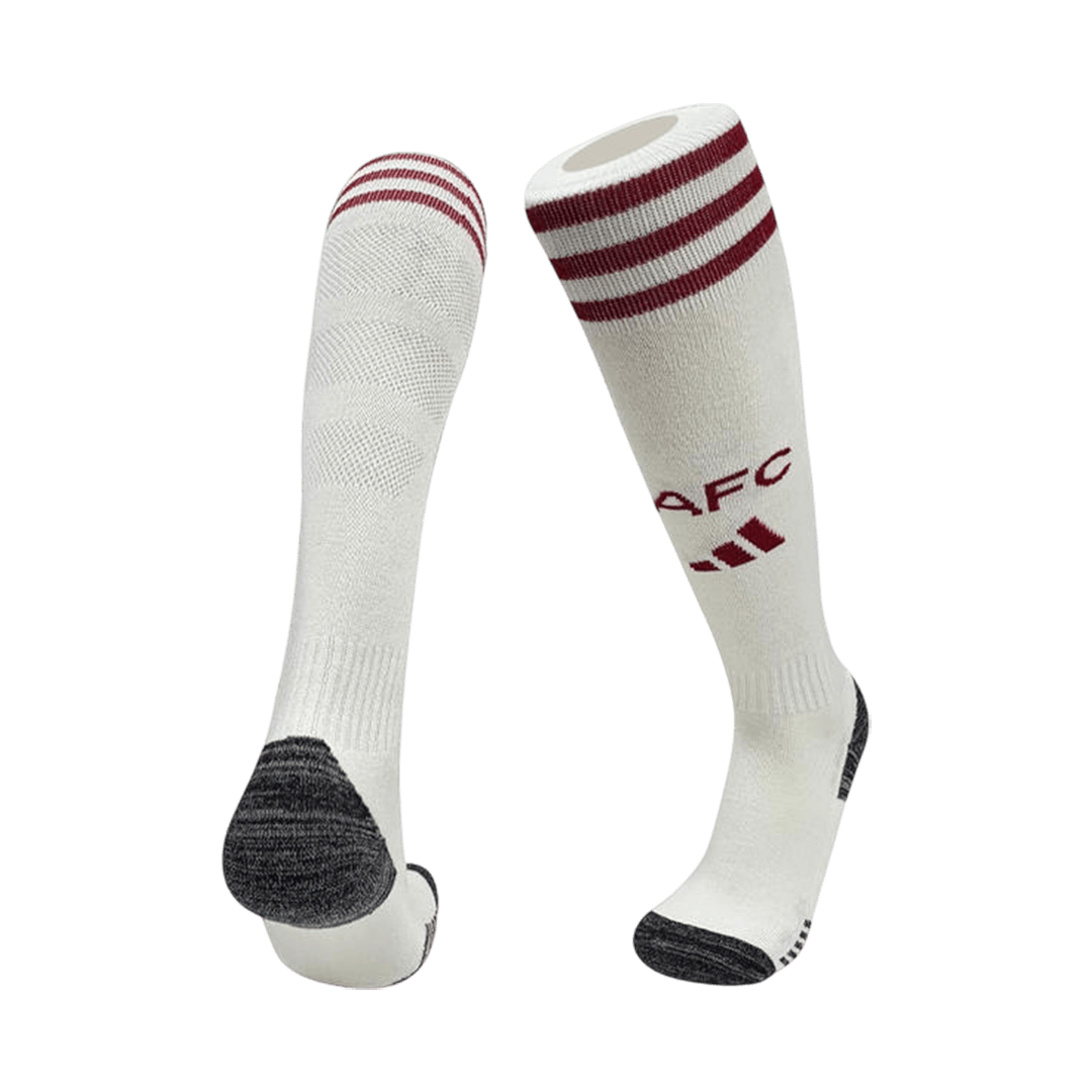 Kids Arsenal Soccer Socks - Beige 2025/26