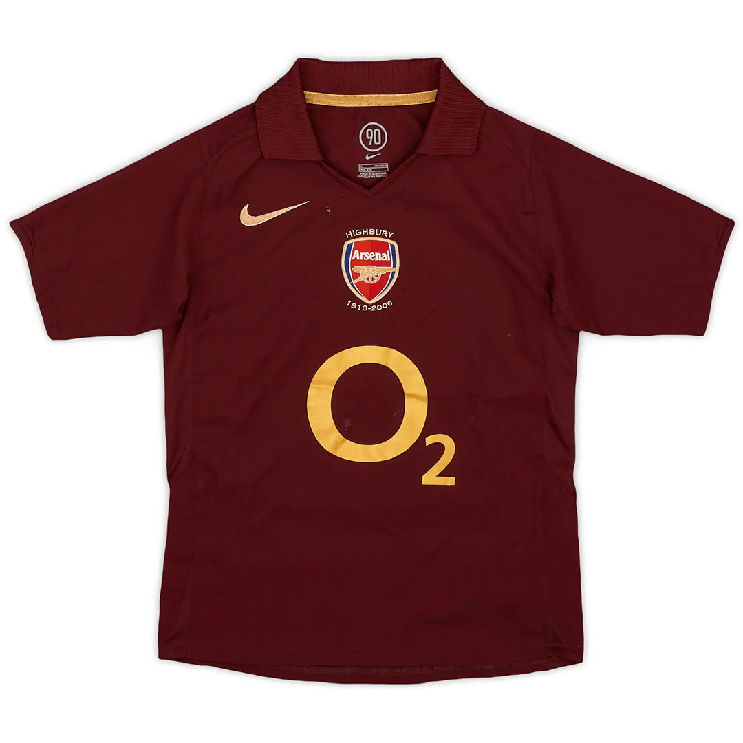 Bergkamp #10 Retro Arsenal Home Jersey 2005/06