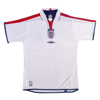 Beckham #7 Retro England Home Jersey Euro Cup 2004