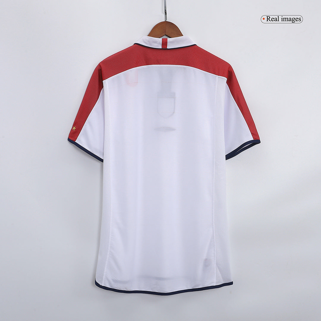 Beckham #7 Retro England Home Jersey Euro Cup 2004