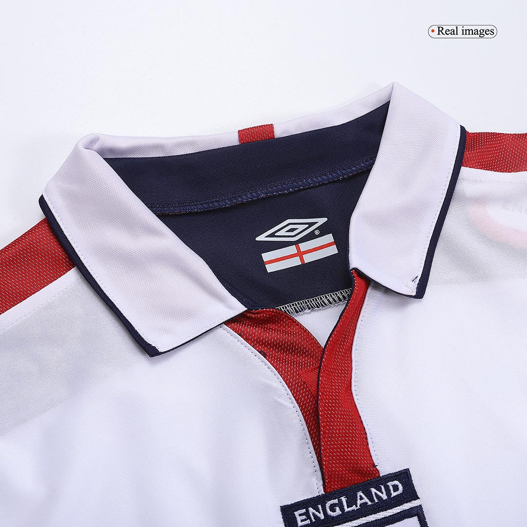 Beckham #7 Retro England Home Jersey Euro Cup 2004