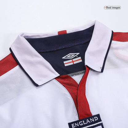 Beckham #7 Retro England Home Jersey Euro Cup 2004