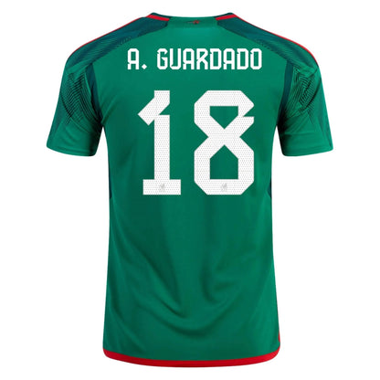 2022-23 Mexico Home Soccer Jersey - Green-Red
