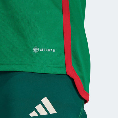 2022-23 Mexico Home Soccer Jersey - Green-Red