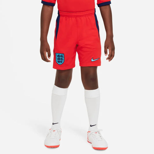 2022-23 England Youth Away Soccer Short Red-Blue Void