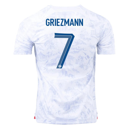 2022-23 France Women's Away Soccer Jersey - White Royal