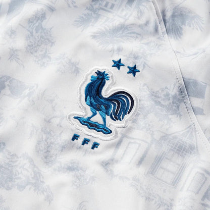 2022-23 France Women's Away Soccer Jersey - White Royal