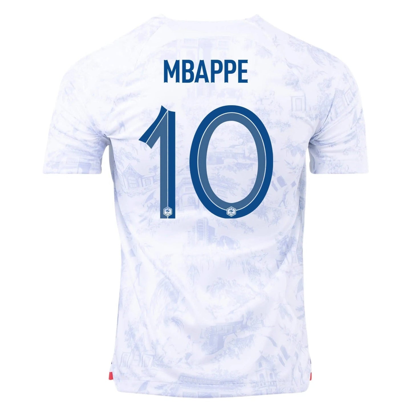 2022-23 France Women's Away Soccer Jersey - White Royal