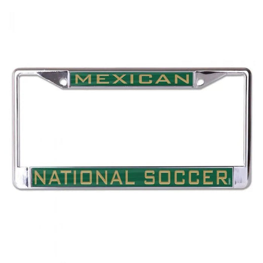 Mexico License Plate SL Frame - Green-Gold