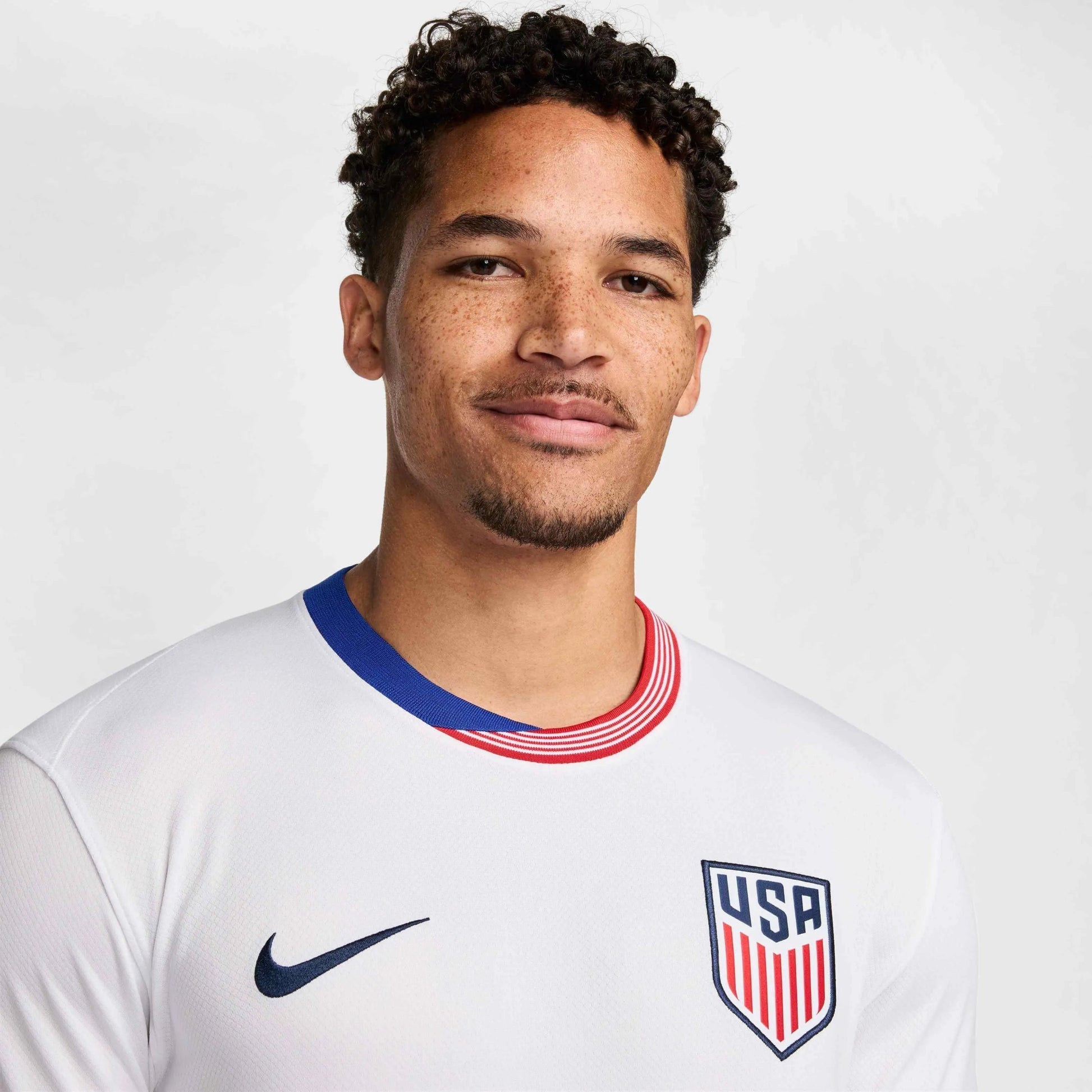 2024-25 USA Men's Stadium Home Long-Sleeve Soccer Jersey
