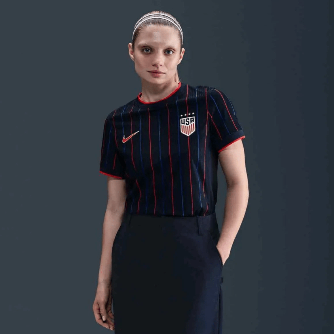 2025 USA Women's 4-Star Authentic Away Soccer Jersey