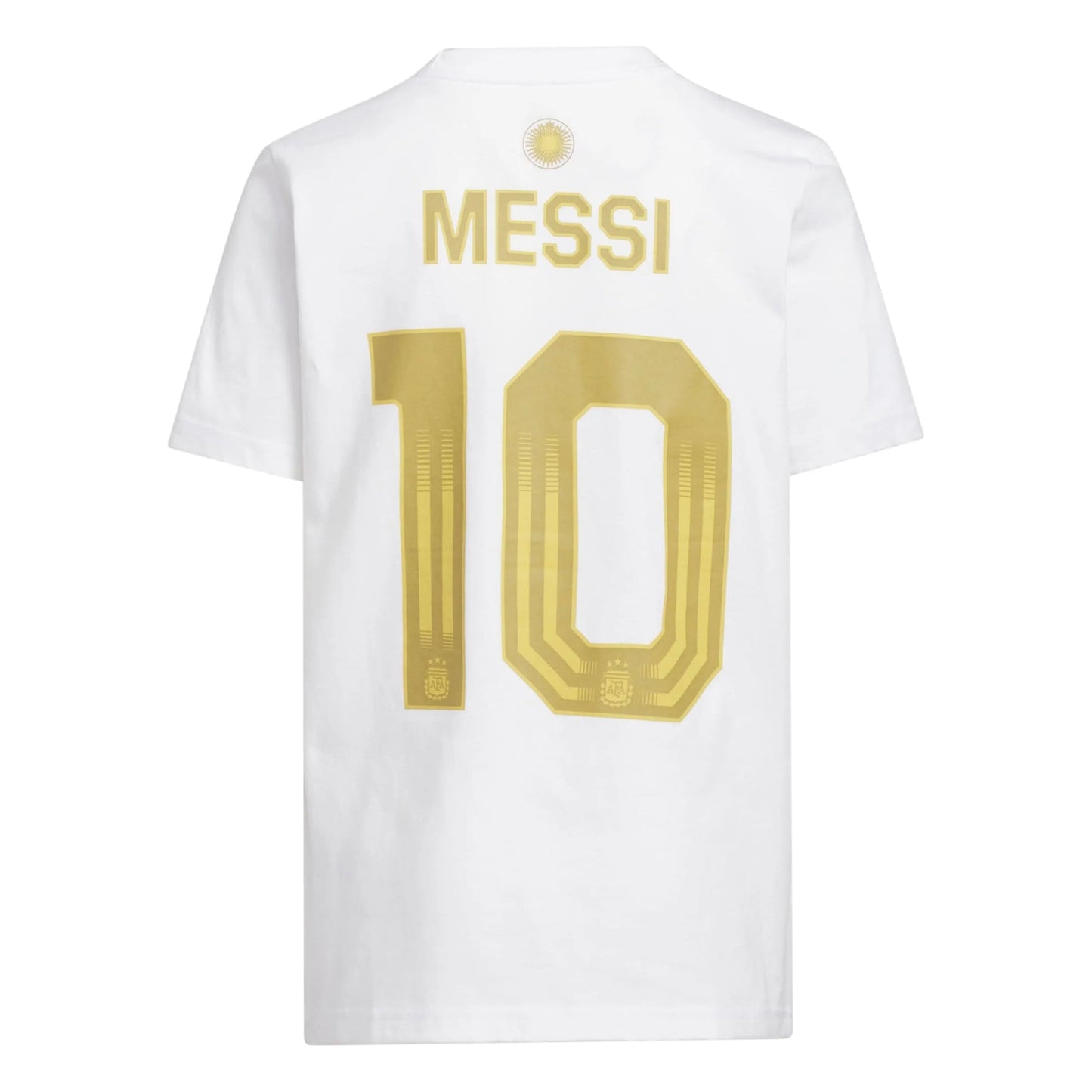 2026 Argentina Youth Messi Name And Number Tee White