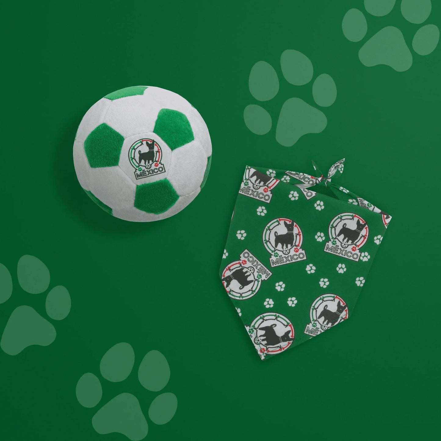 Floofball Mexico Plush Soccer Ball - Dog Toy