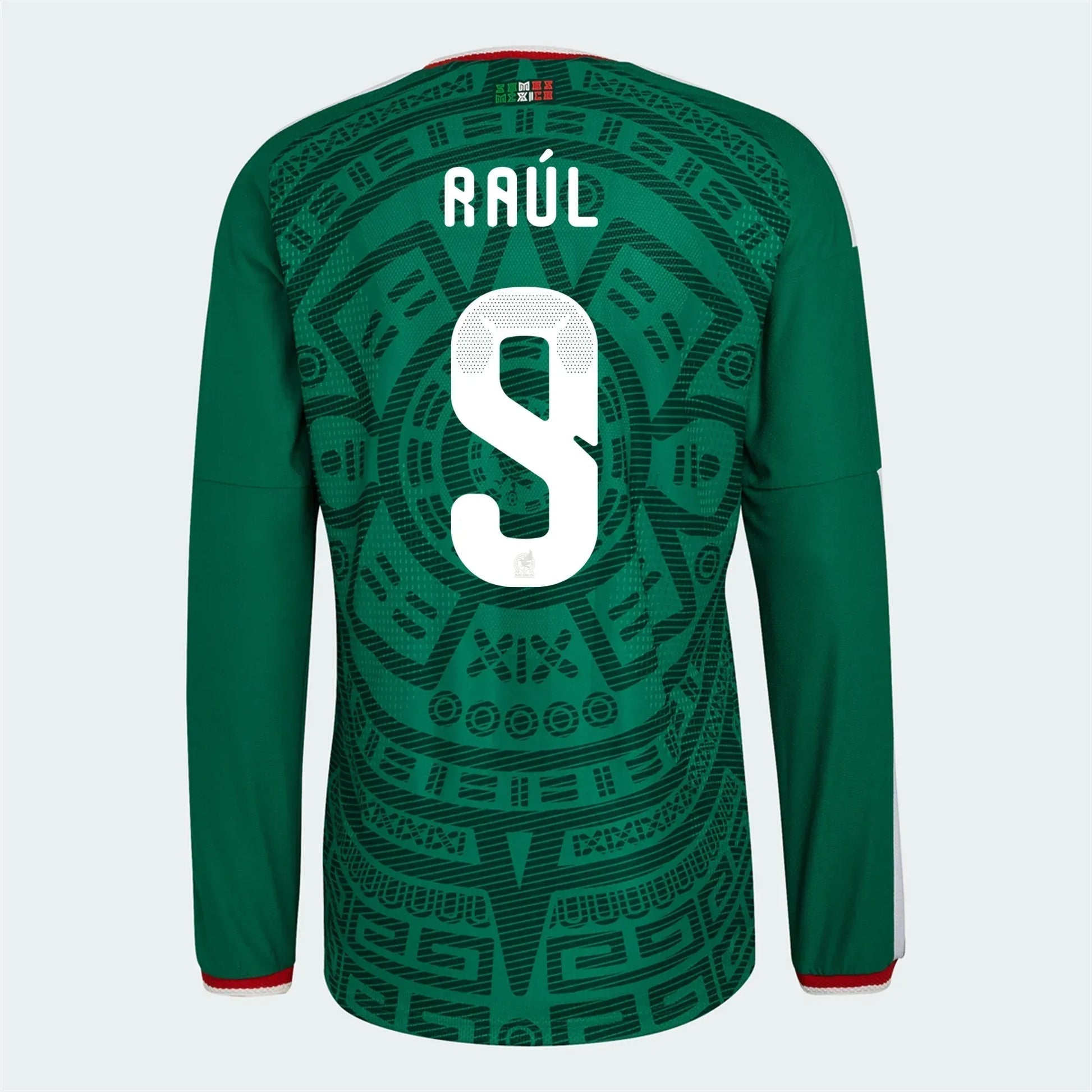 2026 Mexico Men's Authentic Home Long-Sleeve Soccer Jersey Bold Green