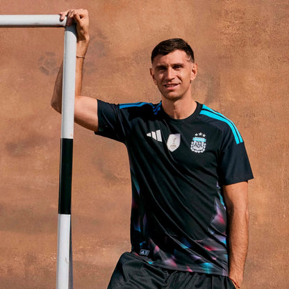 2026 Argentina Men's Stadium Home Goalkeeper Soccer Jersey Black