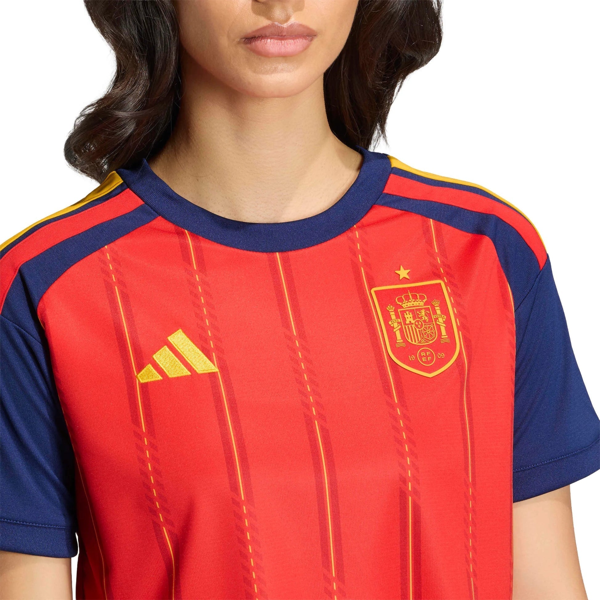 2026 Spain Women's Stadium Home Cropped Soccer Jersey