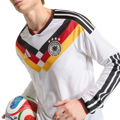 2026 Germany Men's Authentic Home Long-Sleeve Soccer Jersey White