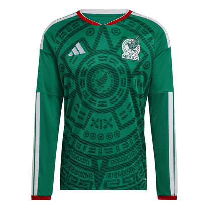 2026 Mexico Men's Stadium Home Long-Sleeve Soccer Jersey