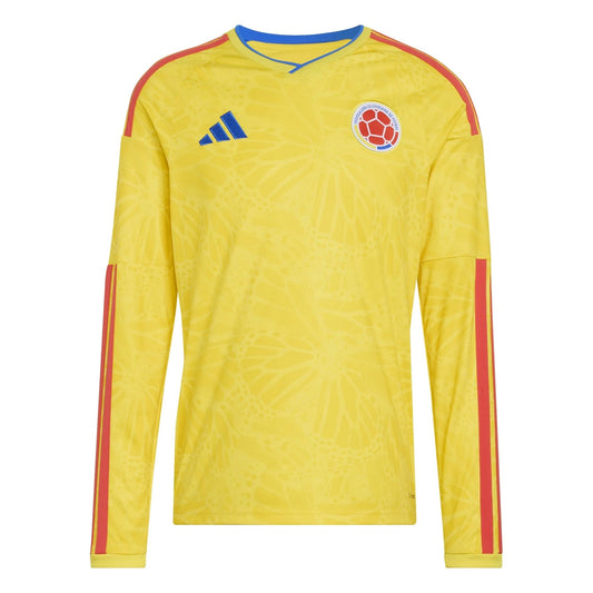 2026 Colombia Men's Stadium Home Long-Sleeve Soccer Jersey Impact Yellow
